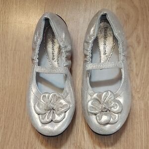 Gold Leather Dress Flats